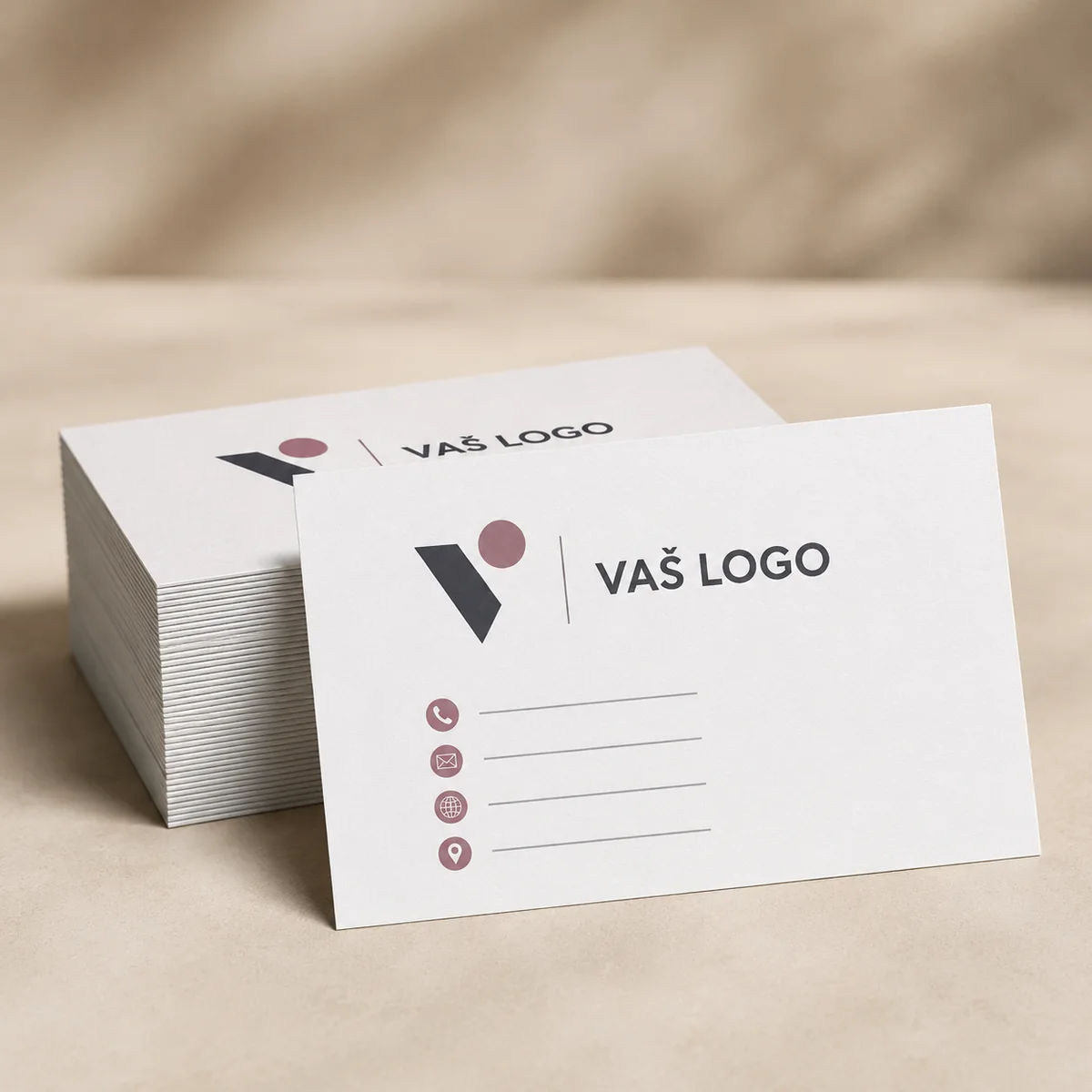 Personalizirane vizitke – jednostrani tisak, 100 komada