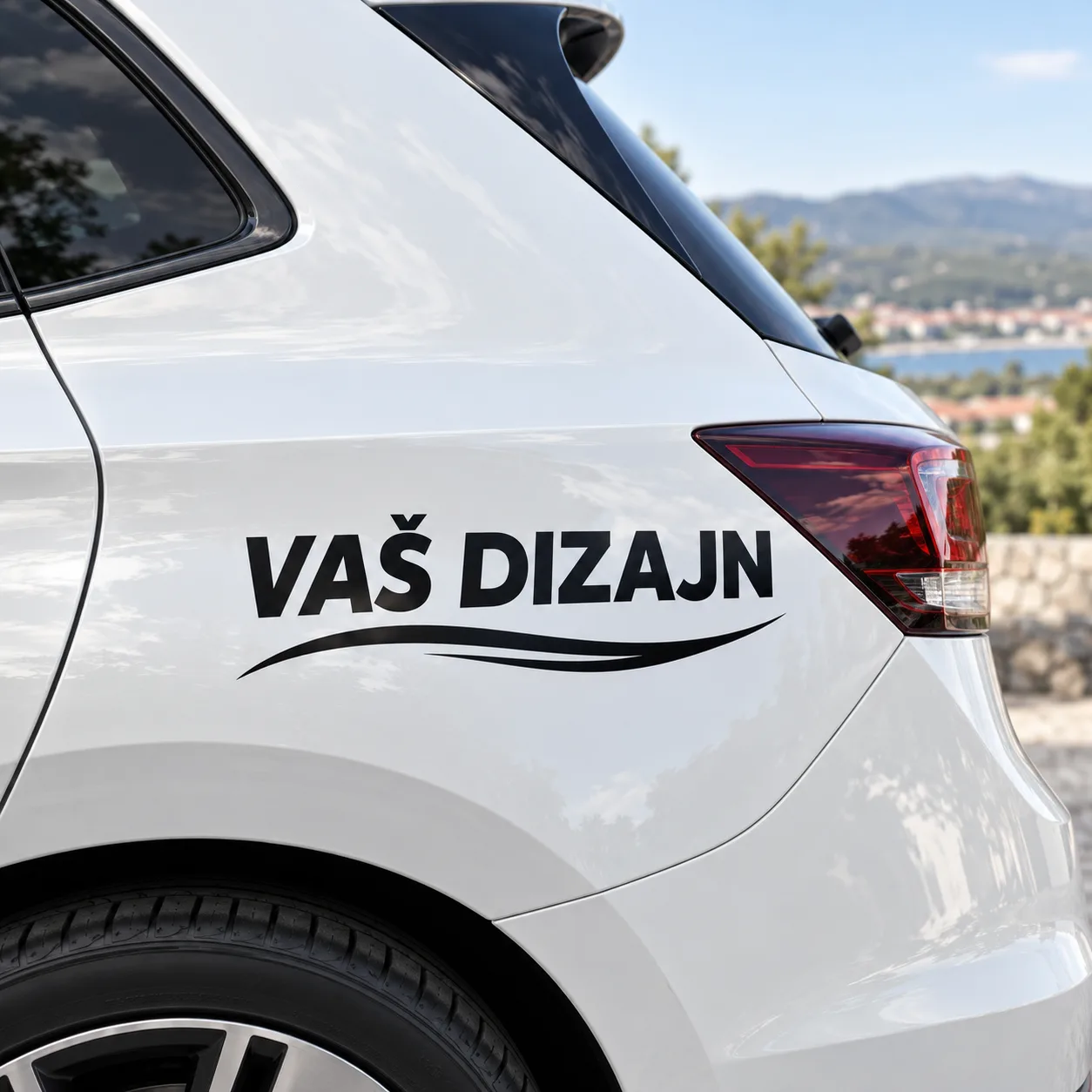 Naljepnica za auto po vlastitom dizajnu