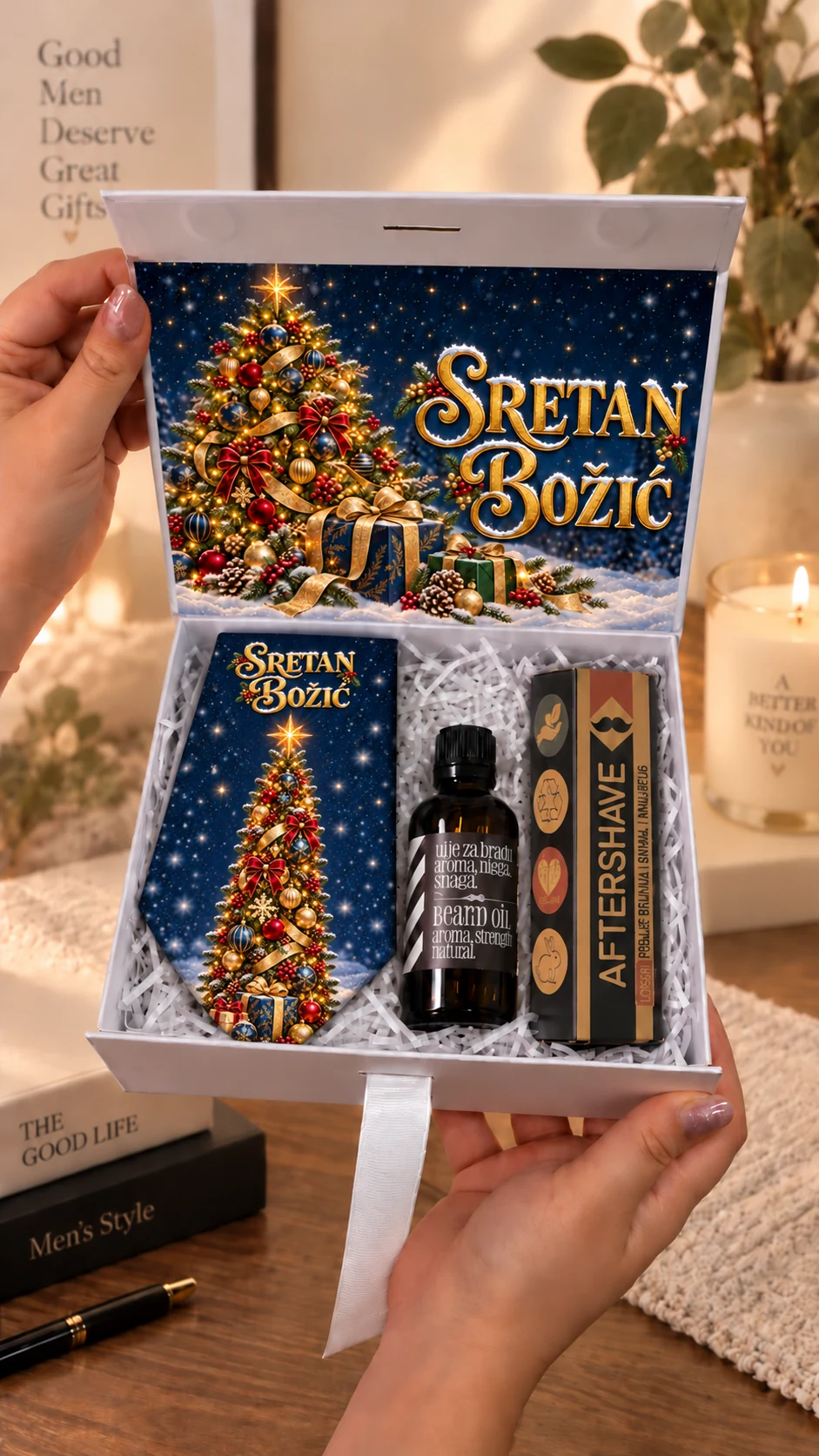 Božićna poklon kutija za njega