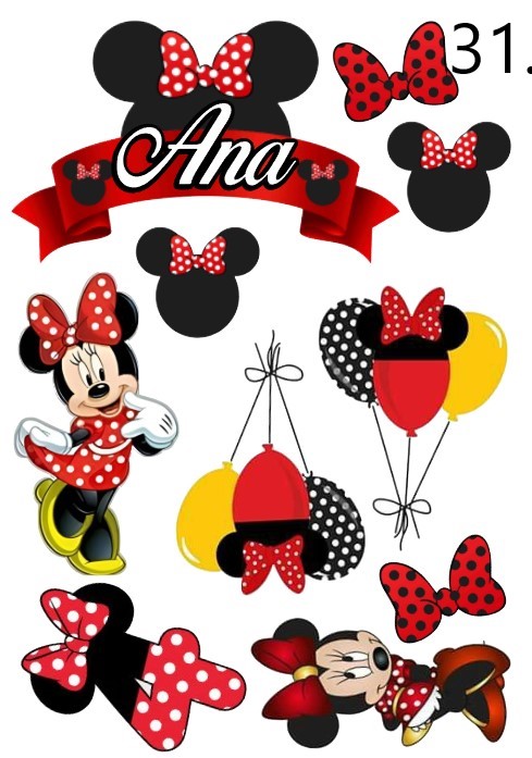 minnie mouse set 3