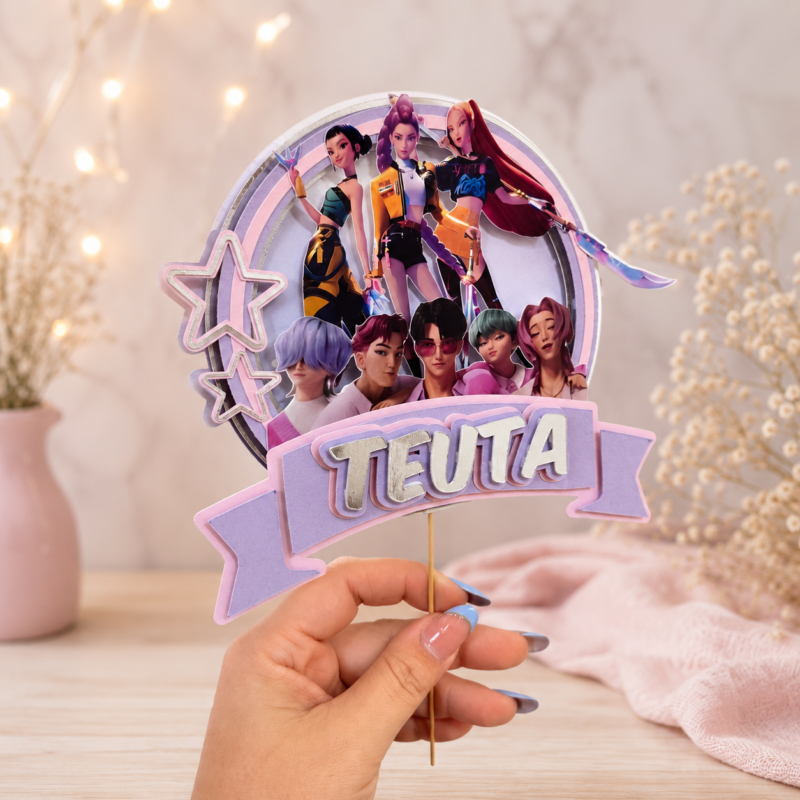 3D toper kartonski sa motivom hantrix/ k pop