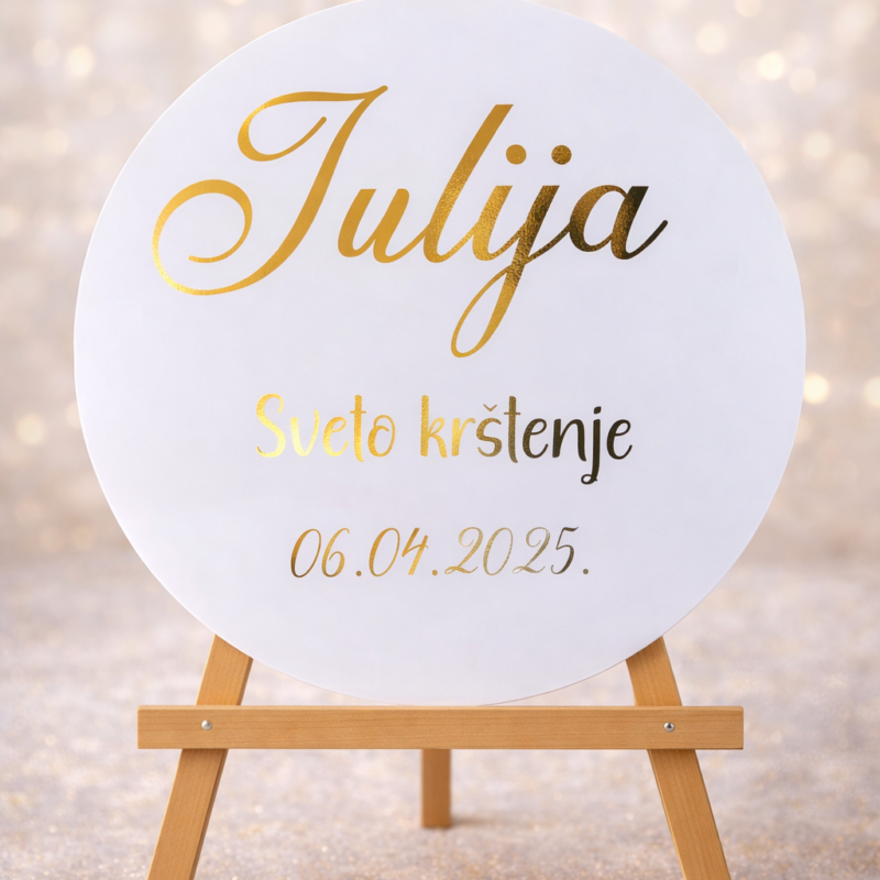 Krug sa natpisom Julija