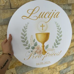 Krug za krštenje pričes ili krizmu