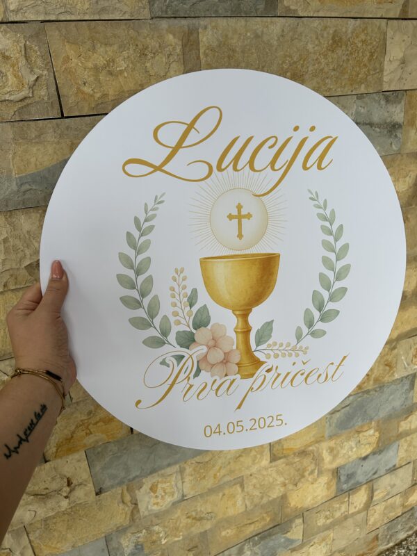Krug za krštenje pričes ili krizmu