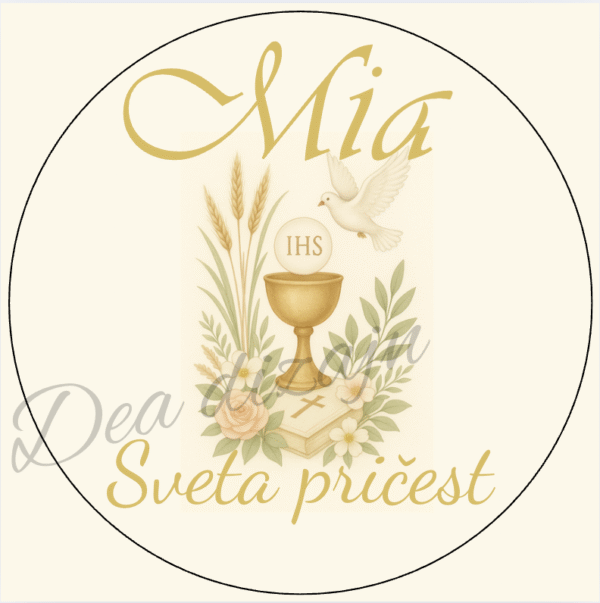 Krug za krštenje pričes ili krizmu