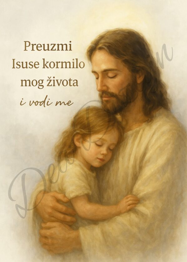 Plakat - Isus i djevojčica -dječak - Slika 4