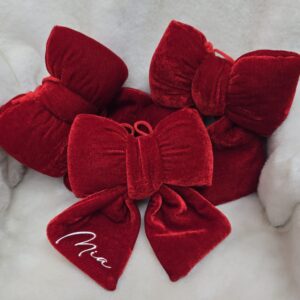 Mini božićna mašnica s imenom