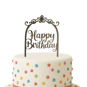 3D printani Happy Birthday toper za tortu u boji po želji
