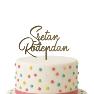 Toper za tortu Sretan Rođendan u elegantnom dizajnu