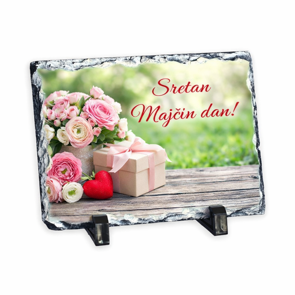 Personalizirani foto kamen s fotografijom i tekstom