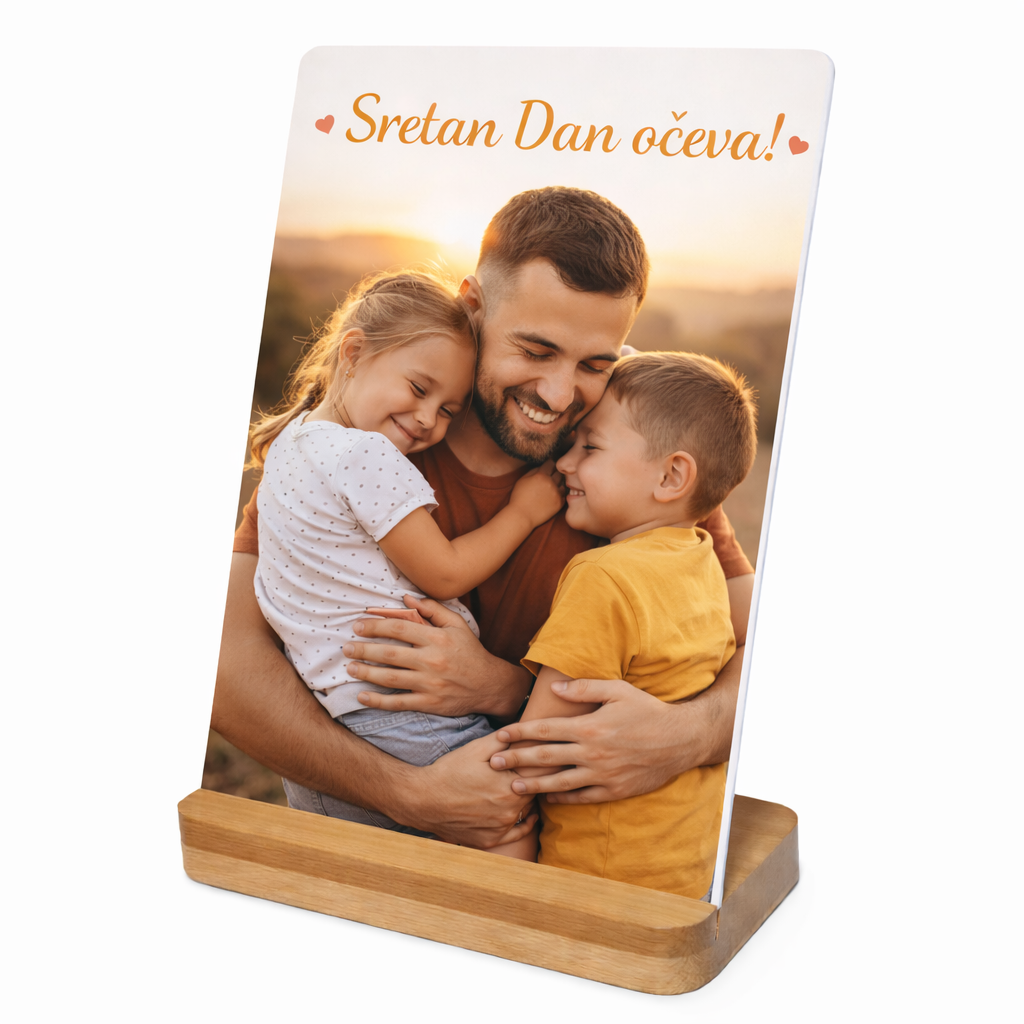 poklon za Dan očeva metalna ploča